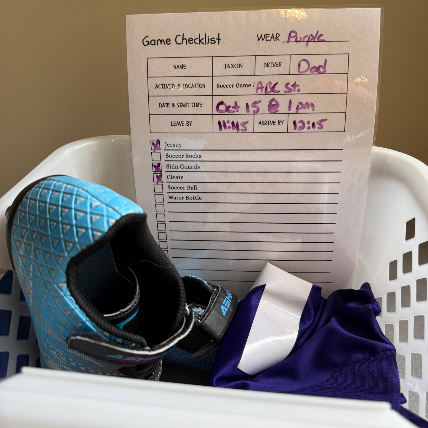 Sports Checklist (Digital Download)
