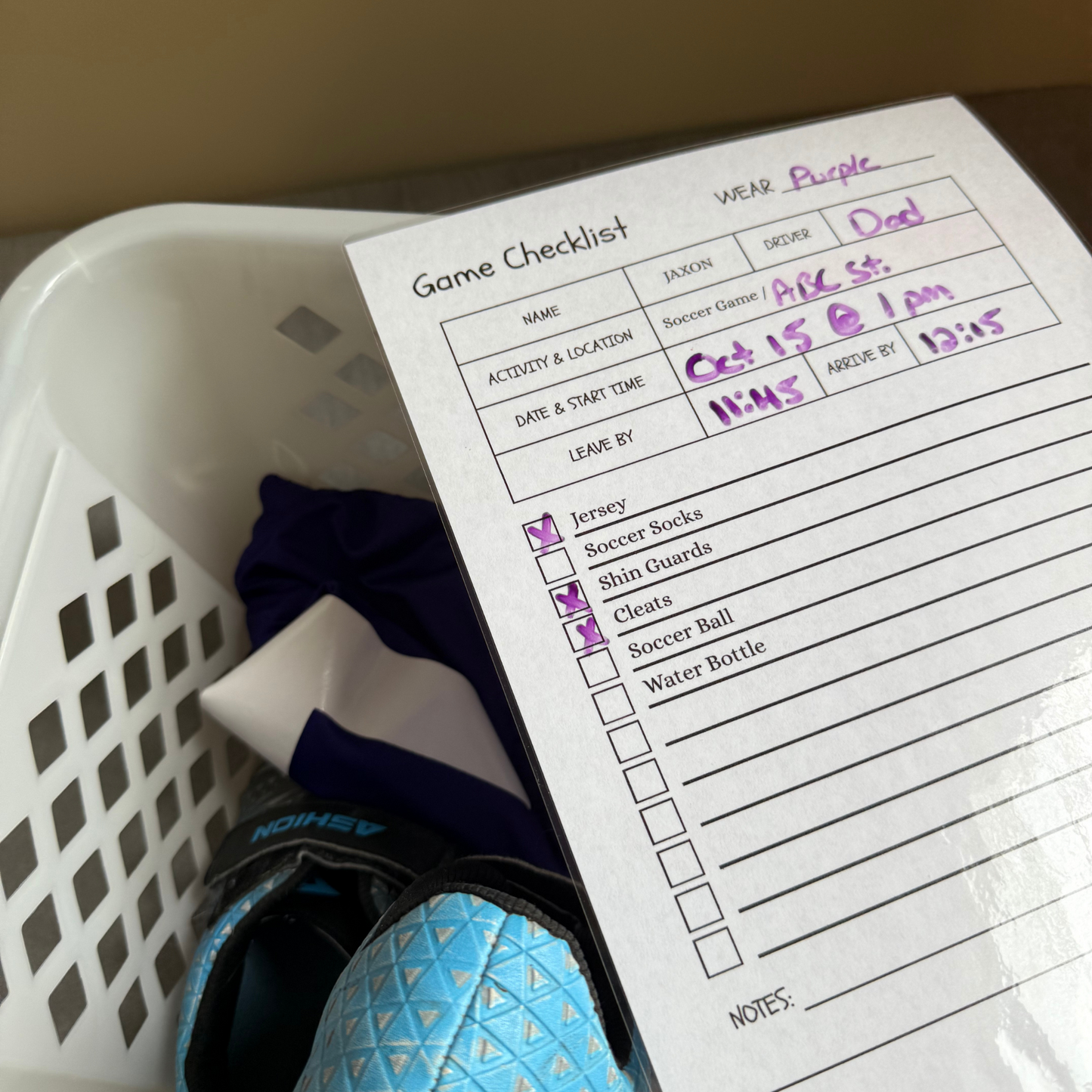 Sports Checklist (Digital Download)